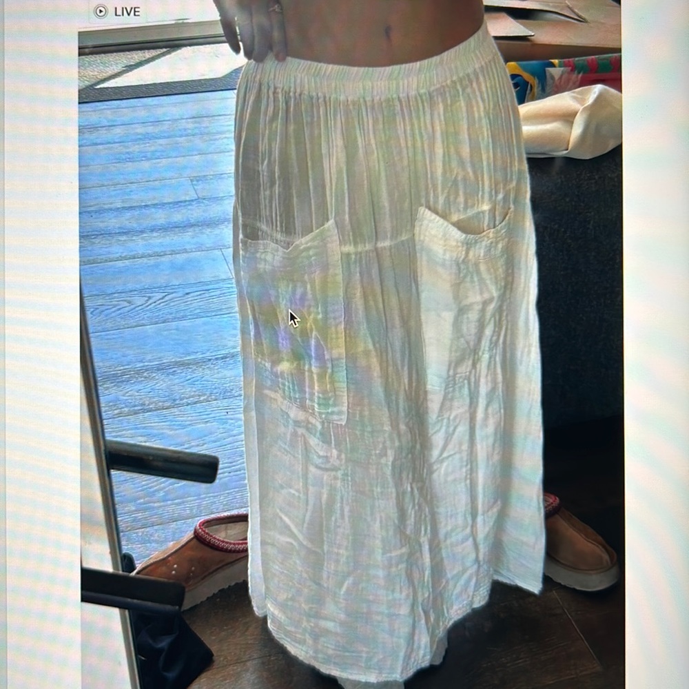 white long skirt